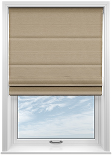 Faye, Seashell - Twist&Fit Roman Blind